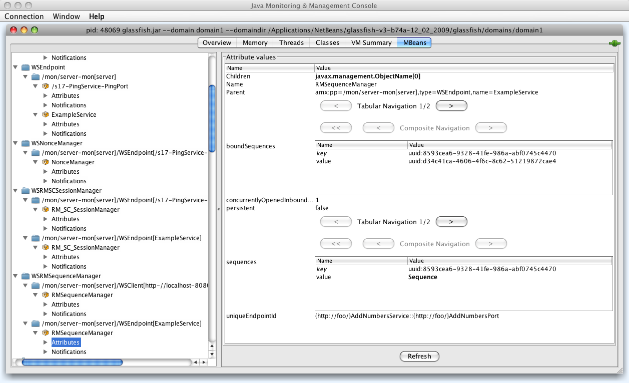 Monitoring - WSRMSequenceManager Information